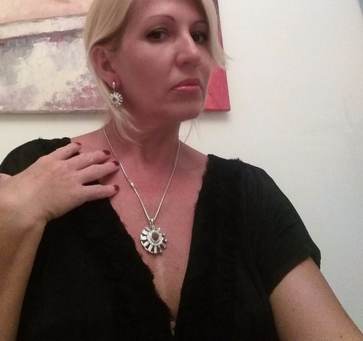 Sexy cuckold wife looking around